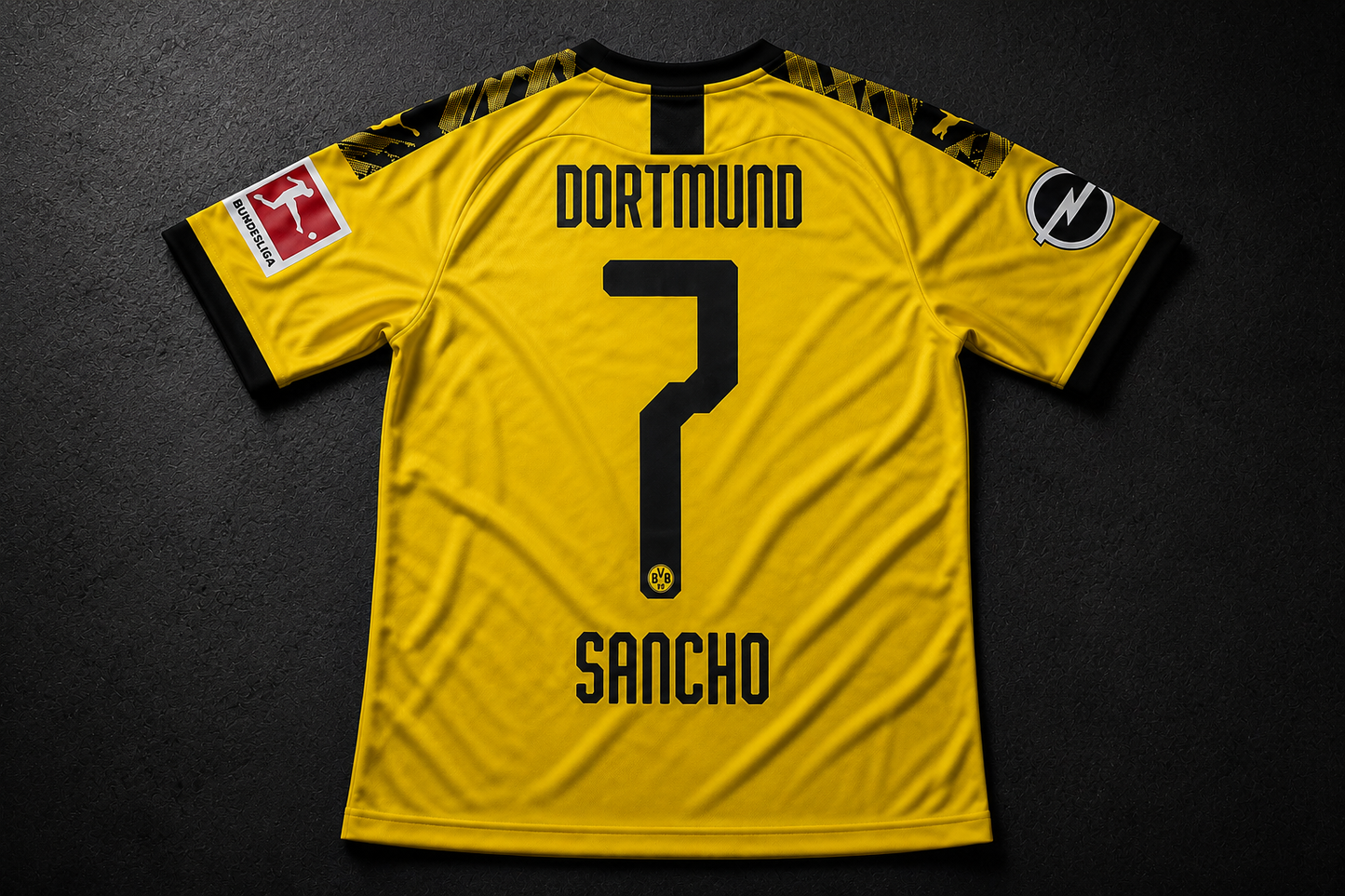 Sancho 7 - Dortmund Home 2019/20 Bundesliga