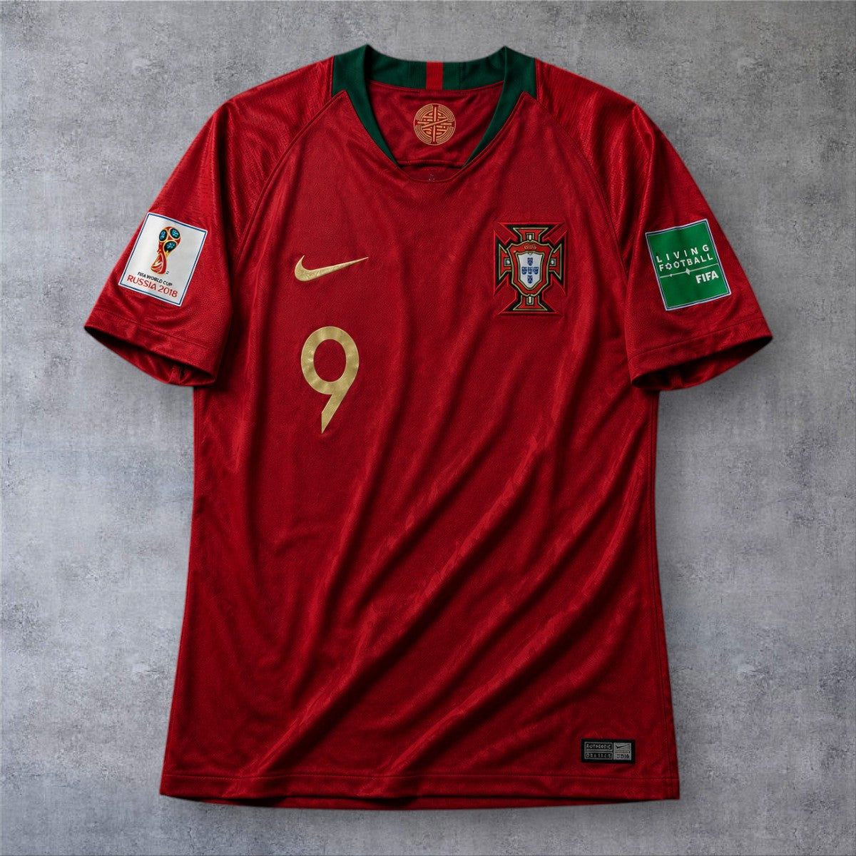 Diogo Jota 9 Portugal Home 2018 World Cup retro football shirt