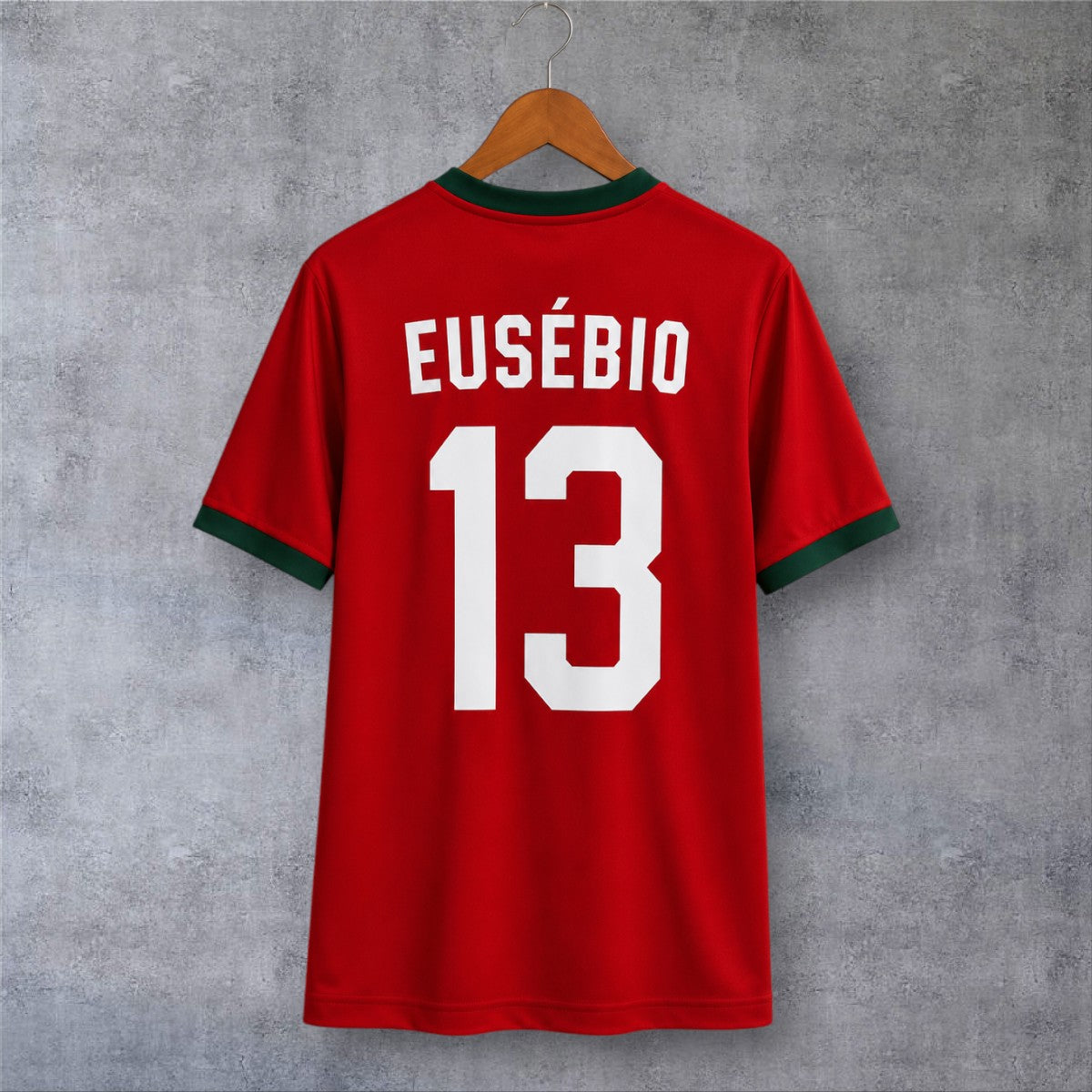Eusébio 13 Portugal Home 1966 retro football shirt