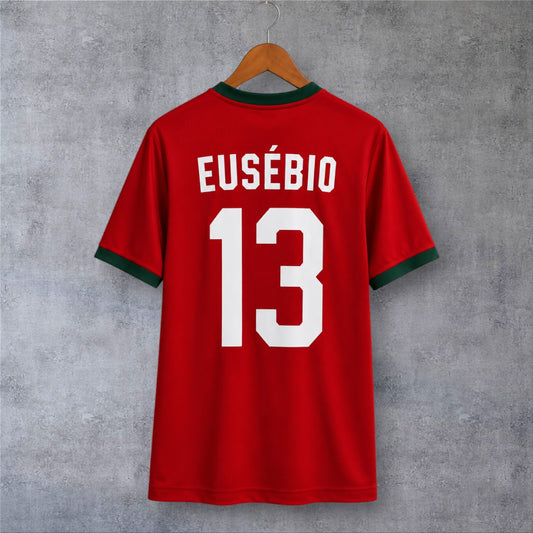 Eusébio 13 Portugal Home 1966 retro football shirt