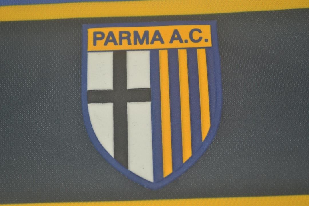 Adriano 9 Parma Away 2002/03 Serie A retro football shirt