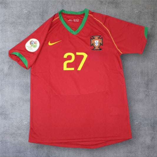 Quaresma 27 Portugal Home 2006 retro football shirt