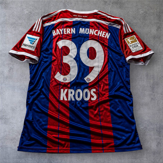 Kroos 39 Bayern Home 2014/15 Bundesliga retro football shirt