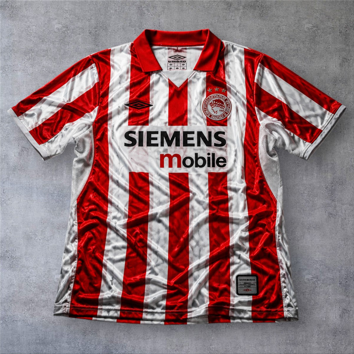 Rivaldo 5 Olympiacos Home 2004/05 retro football shirt