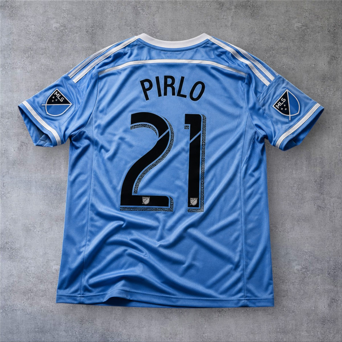 Pirlo 21 New York City Home 2014/15 MLS retro football shirt