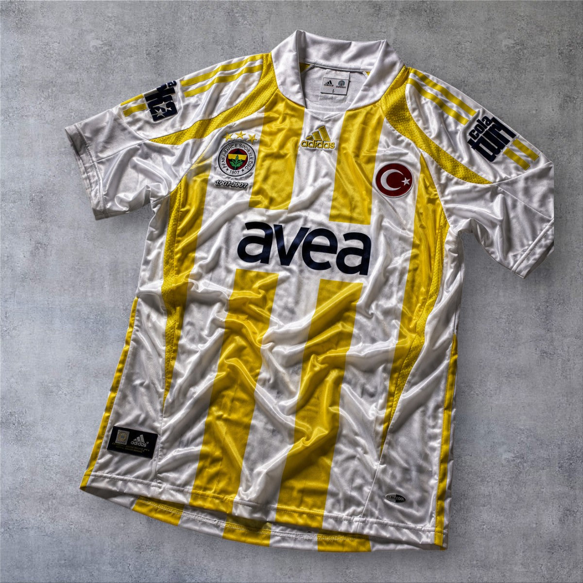 Roberto Carlos 3 Fenerbahce 2007/08 Away retro football shirt
