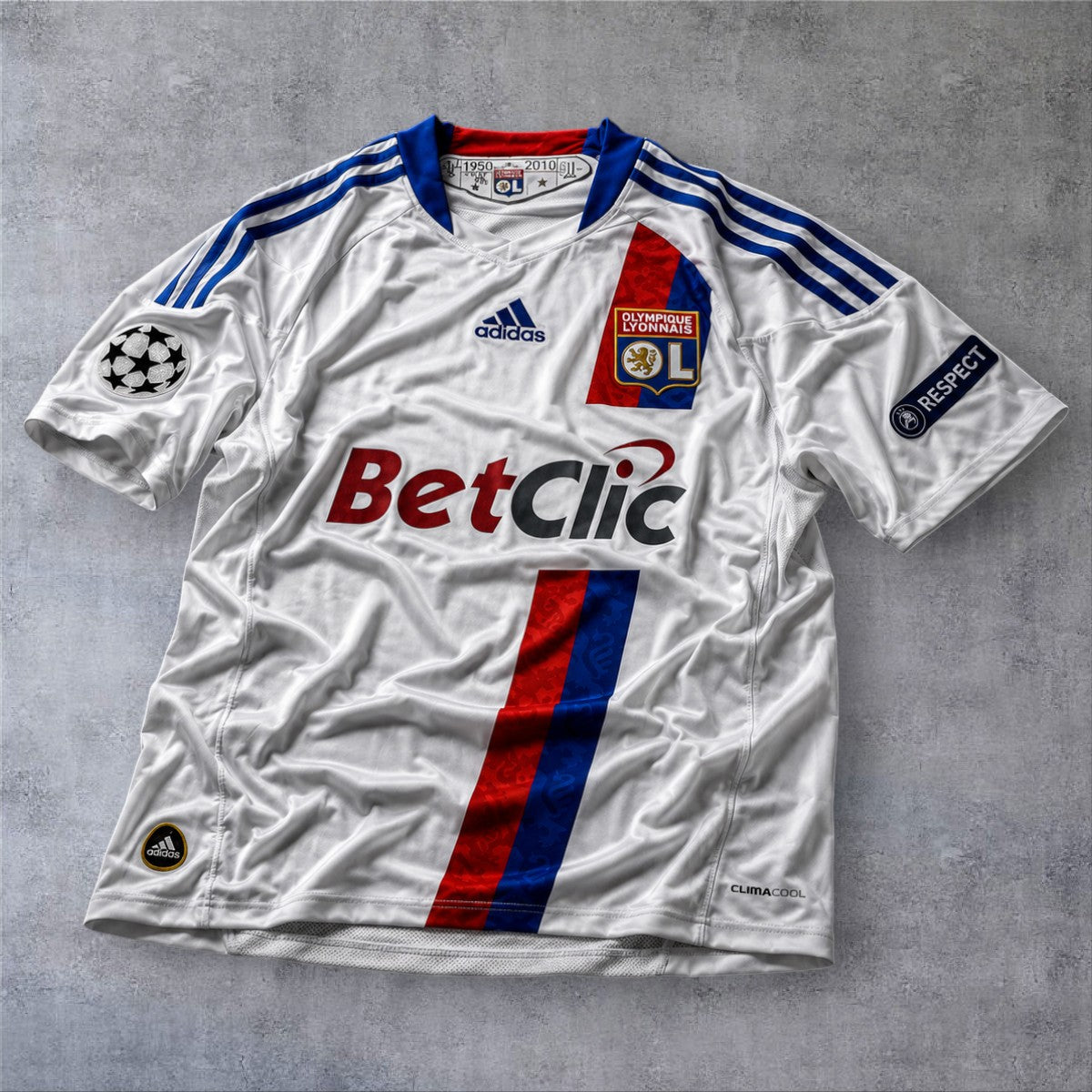 Gourcuff 29 Lyon 2010/11 Home Champions League retro football shirt