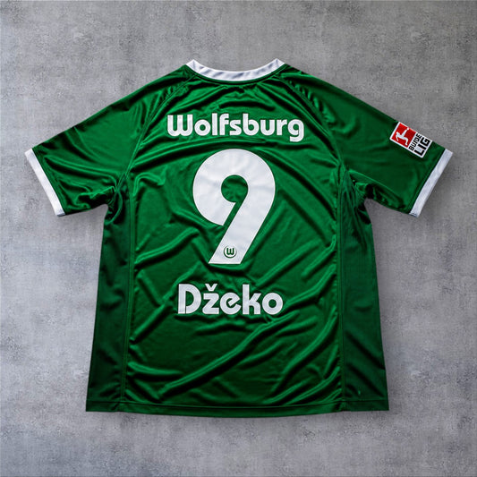 Dzeko 9 Wolfsburg Home 2008/09 Bundesliga retro football shirt