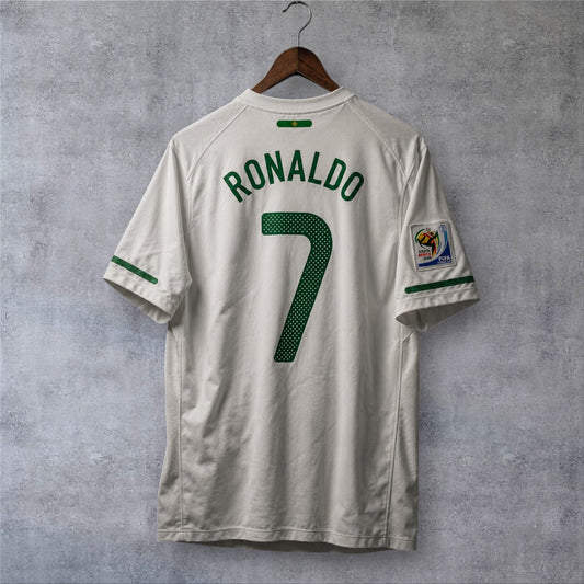 Ronaldo 7 Portugal Away 2010 World Cup retro football shirt