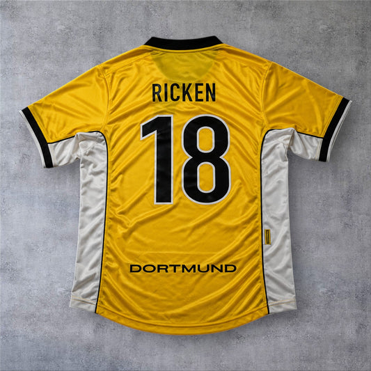Ricken 18 Borussia Dortmund Home 1999 retro football shirt