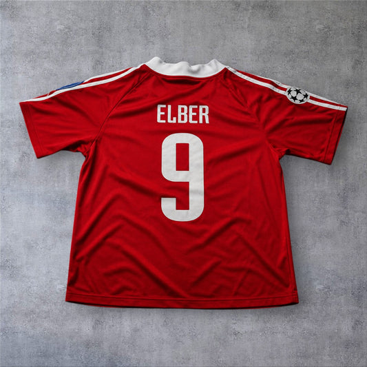 Elber 9 Bayern Home 2001/2002 Champions League retro football shirt