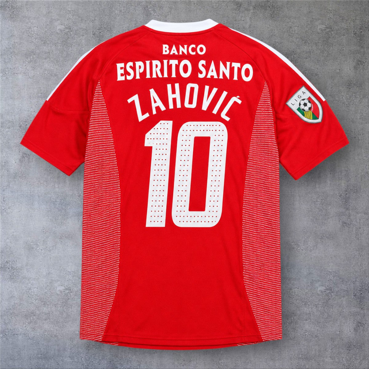 Zahovic 10 SL Benfica Home 2002/03 Liga Portugal retro football shirt