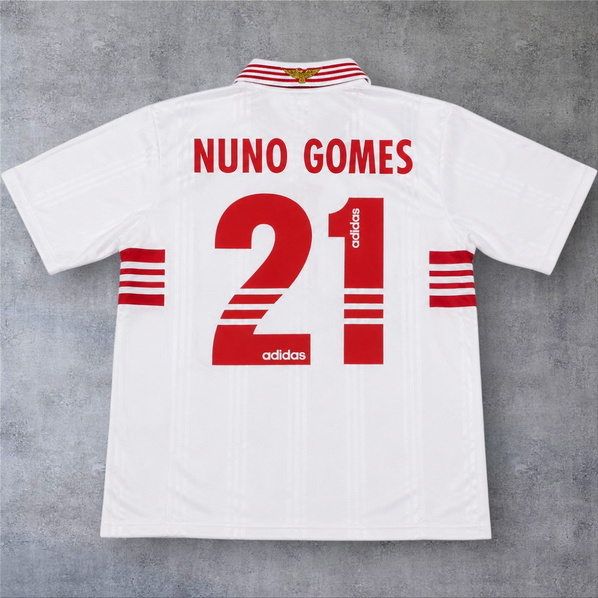 Nuno Gomes 21 Benfica Away 1997/98 retro football shirt