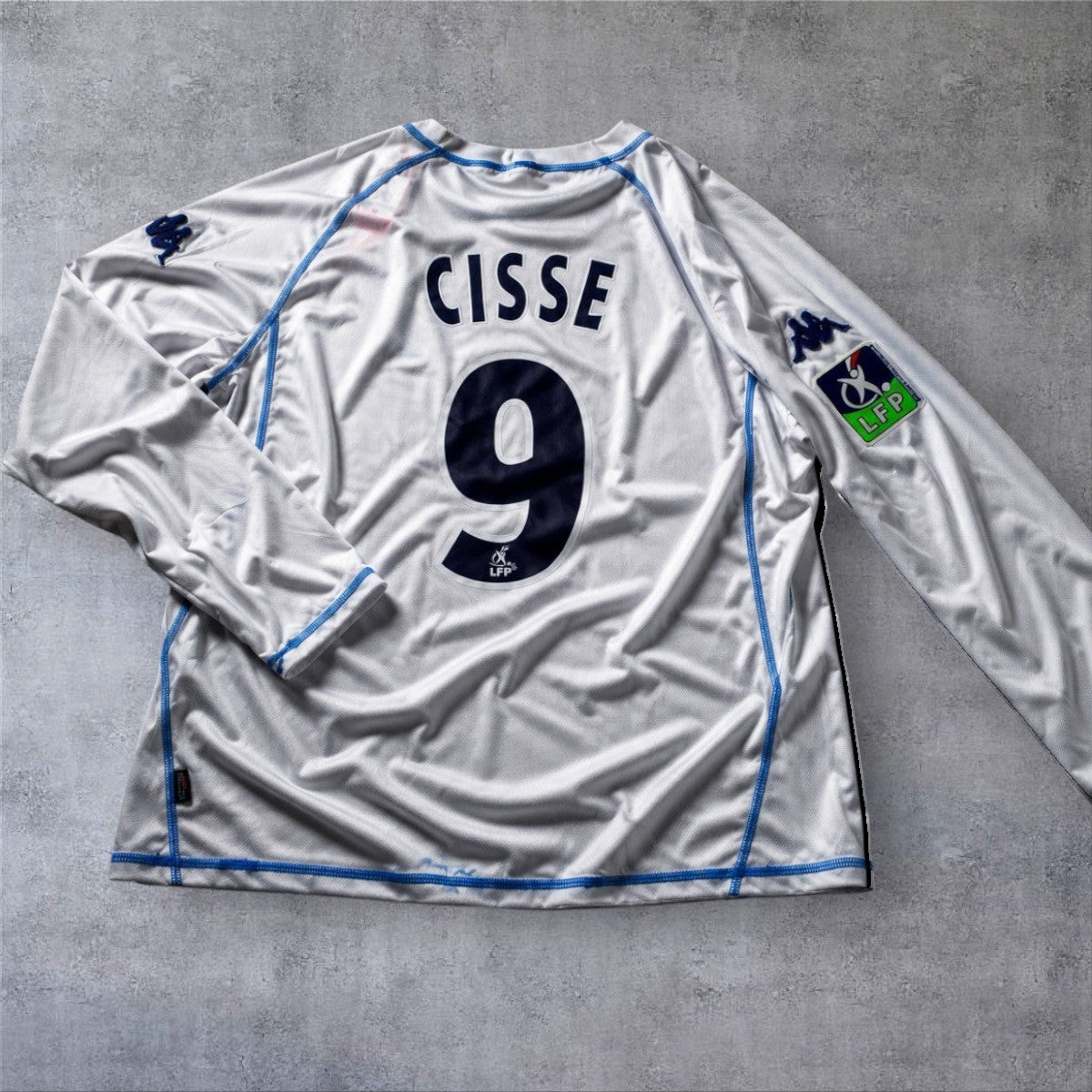 Cisse 9 Auxerre Away 2003/04 Ligue 1 retro football shirt