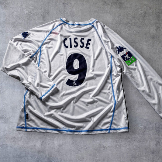 Cisse 9 Auxerre Away 2003/04 Ligue 1 retro football shirt