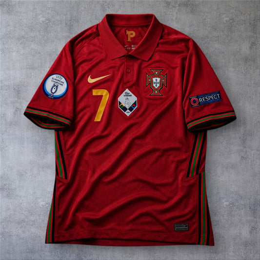 Ronaldo 7 Portugal Home 2021 Euro retro football shirt