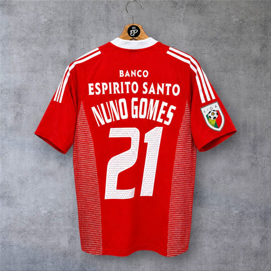 Nuno Gomes 21 SL Benfica Home 2002/03 Liga Portugal retro football shirt