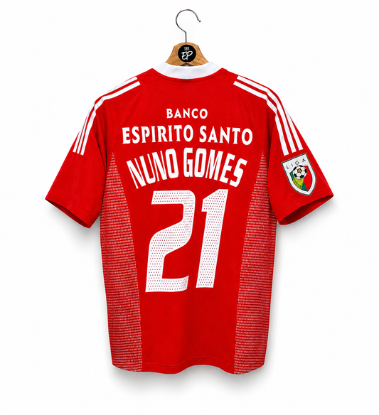Nuno Gomes 21 - SL Benfica Home 2002/03 Liga Portugal