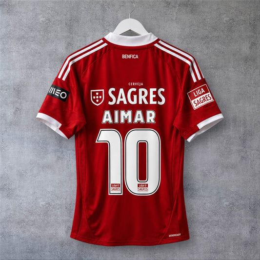 Aimar 10 SL Benfica Home 2009/10 Liga Sagres retro football shirt