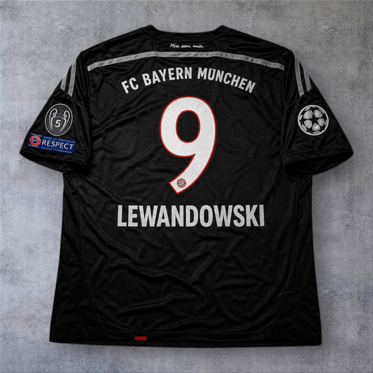 Lewandowski 9 Bayern Away 2014/15 Champions League retro football shirt