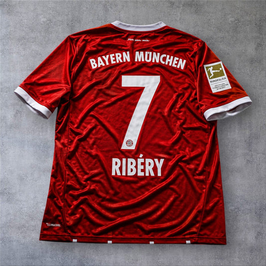 Ribéry 7 Bayern Home 2017/18 Bundesliga retro football shirt