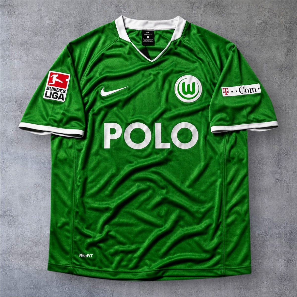 Dost 12 Wolfsburg Home 08-09 Bundesliga retro football shirt