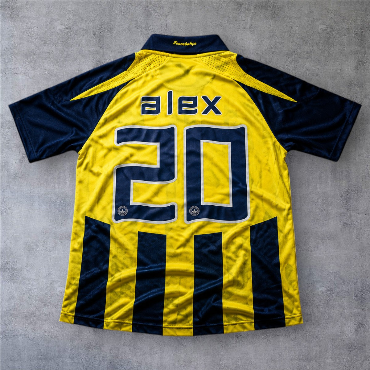 Alex 20 Fenerbahce 2007/08 Home retro football shirt