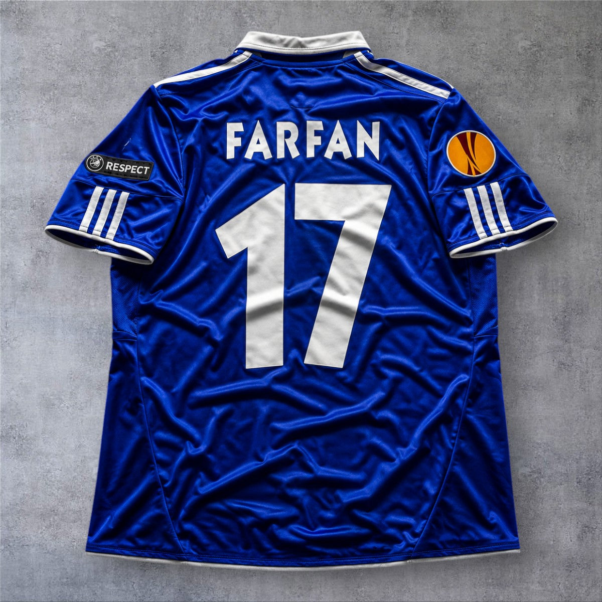 Farfan 17 Schalke Home 10/11 Europa League retro football shirt