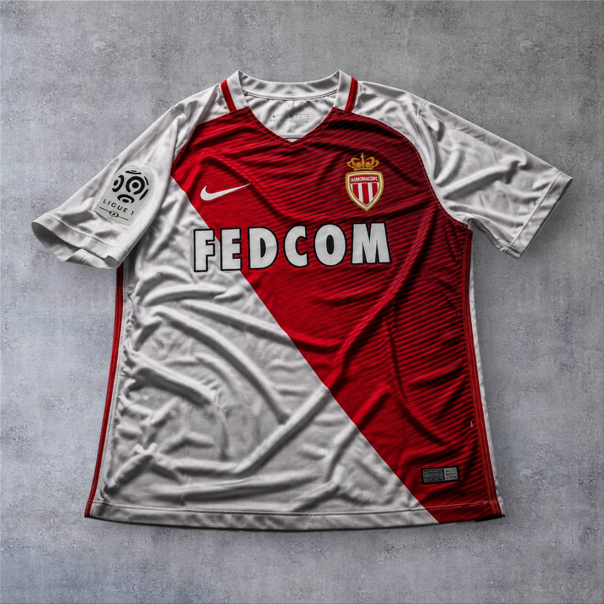 Mbappé 29 Monaco Home 2016/17 Ligue 1 retro football shirt