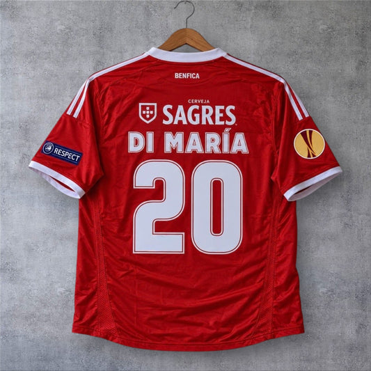 Di Maria 20 SL Benfica Home 2009/10 Europa League retro football shirt