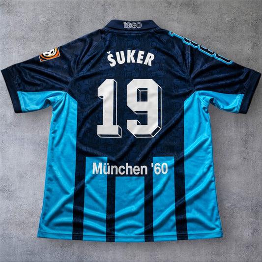 Suker 19 Munich 1860 Home 1995/96 retro football shirt