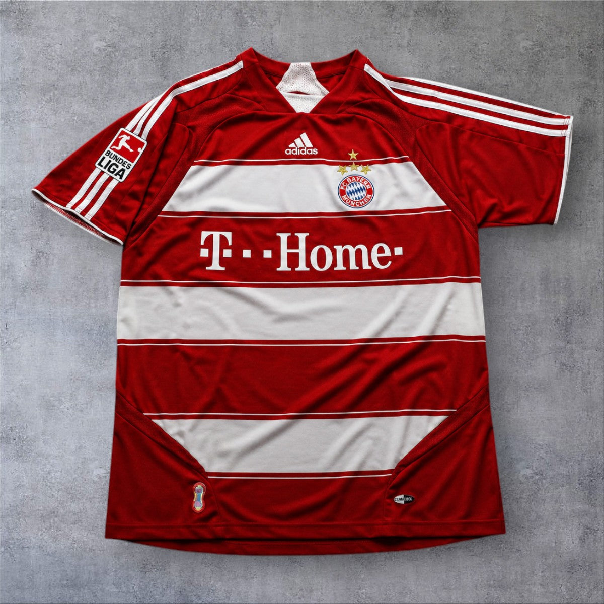 Lúcio 3 Bayern Home 2007/08 Bundesliga retro football shirt