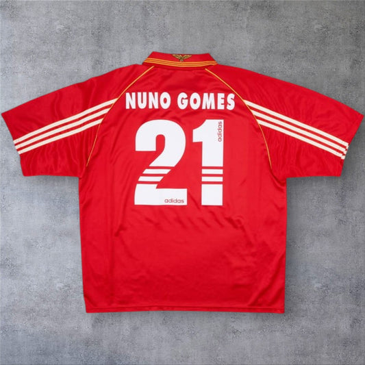 Nuno Gomes 21 Benfica Home 1998/1999 retro football shirt