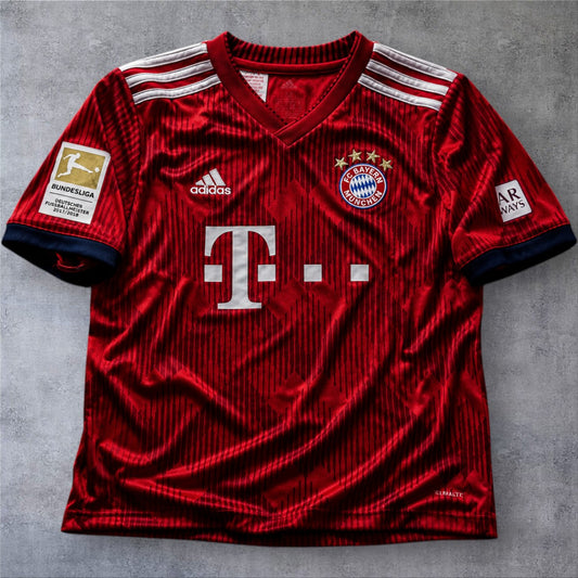 James 11 Bayern Home 2018/19 Bundesliga retro football shirt