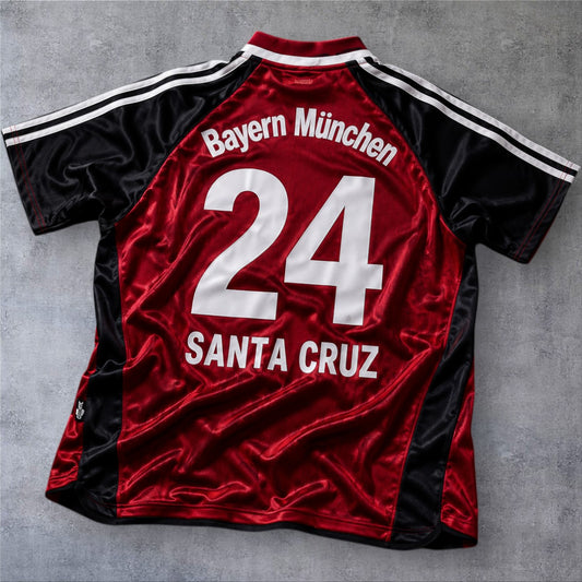 Roque Santa Cruz 24 Bayern Home 2001/02 retro football shirt