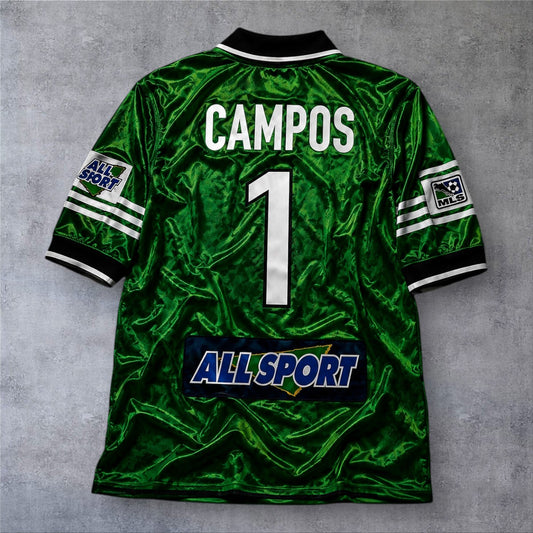 Campos 1 Chicago Fire Away 1998 MLS retro football shirt