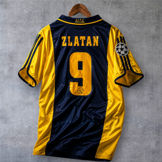 Zlatan 9 Ajax 2000/01 Away Champions League retro football shirt