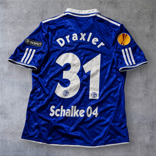Draxler 31 Schalke Home 10/11 Europa League retro football shirt