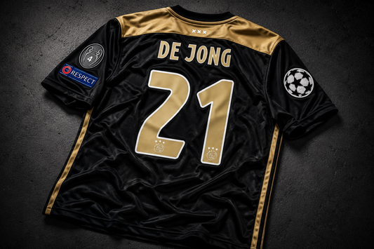 De Jong 21 Ajax 18/19 Champions League retro football shirt