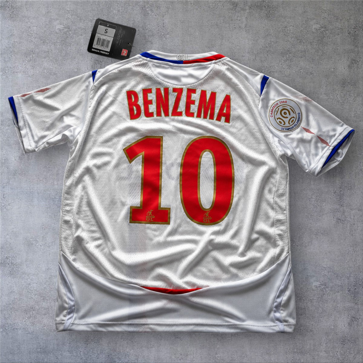 Benzema 10 Lyon 2008/09 Home Ligue 1 retro football shirt