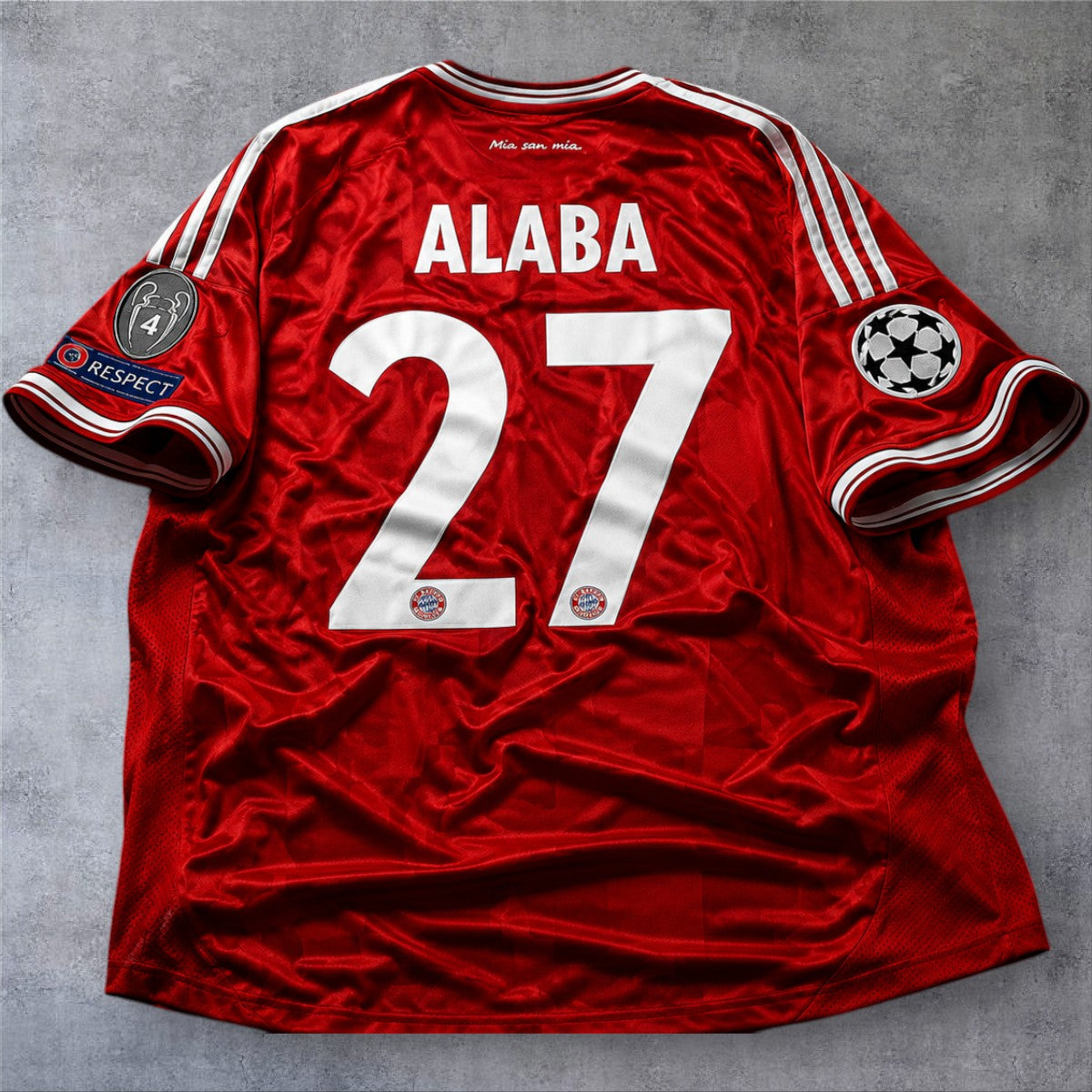 Alaba 27 Bayern Home 2012/13 Champions League Final retro football shirt