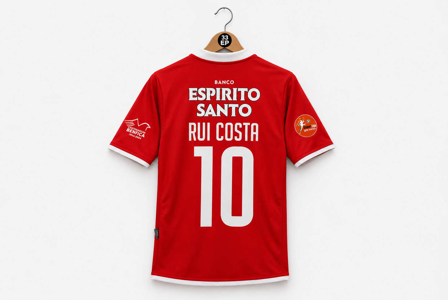 Rui Costa 10 - SL Benfica Home 2004/05 Liga Portugal Galp