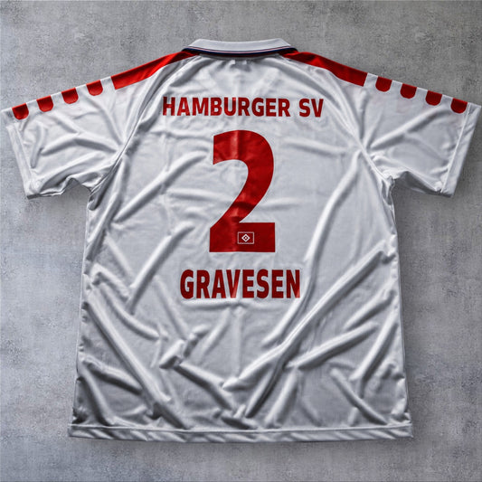Gravesen 2 Hamburger SV Away 1998 retro football shirt