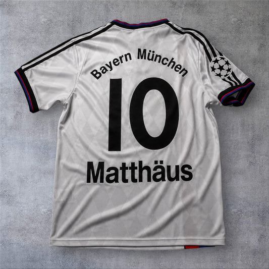 Matthaus 10 Bayern 1995/96 Away Champions League retro football shirt