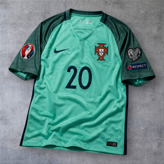 Quaresma 20 Portugal Away 2016 Euro Qualifiers retro football shirt