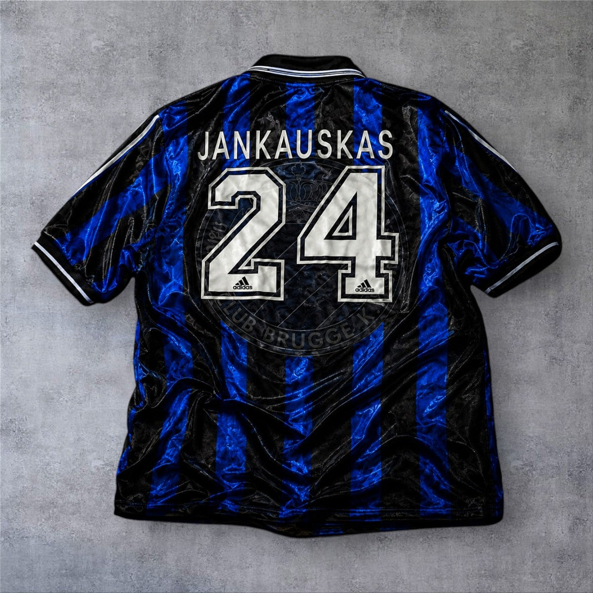 Jankauskas 24 Club Brugge Home 1998 retro football shirt