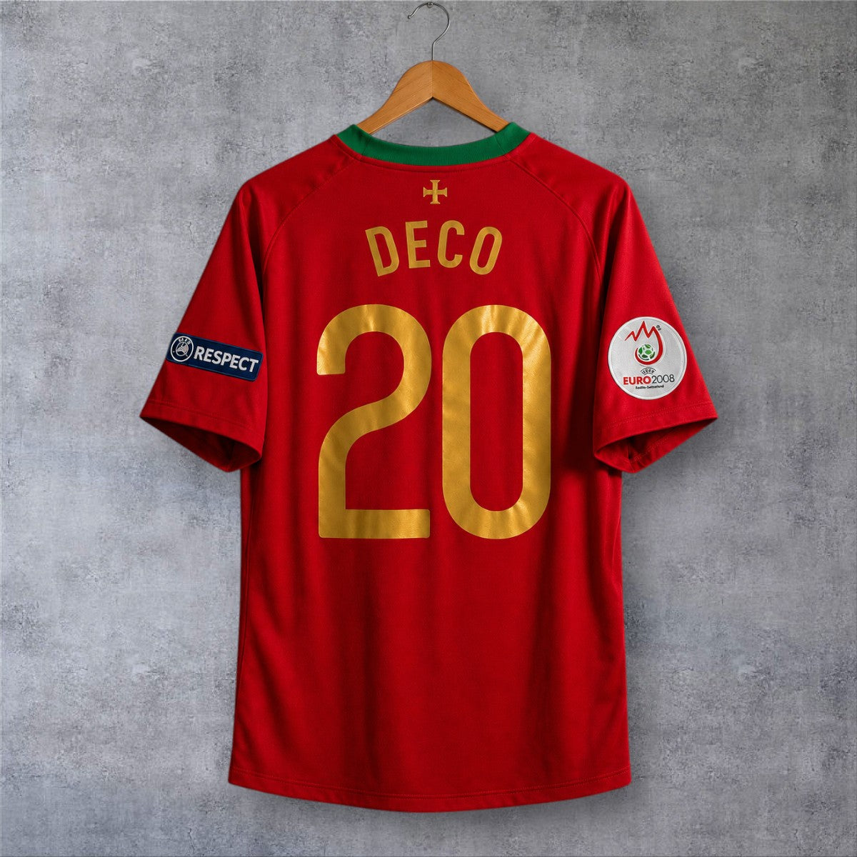 Deco 20 Portugal Home 2008 Euro retro football shirt