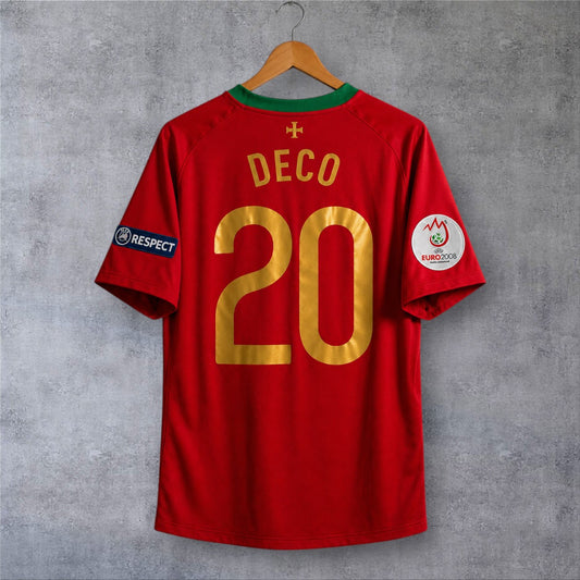 Deco 20 Portugal Home 2008 Euro retro football shirt
