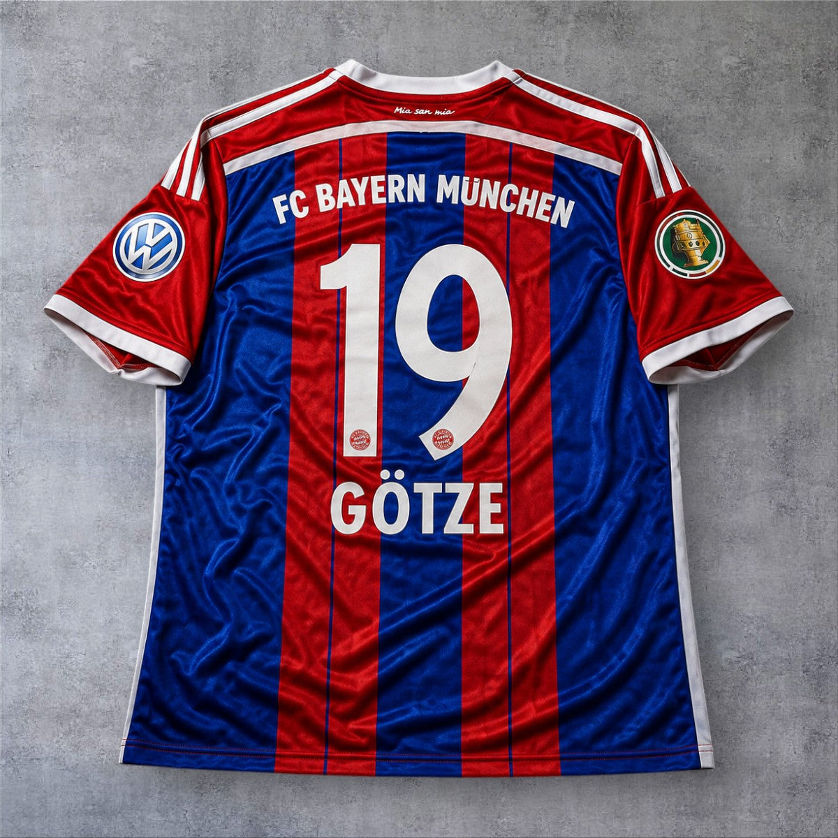 Götze 19 Bayern Home 2014/15 Pokkal Cup retro football shirt