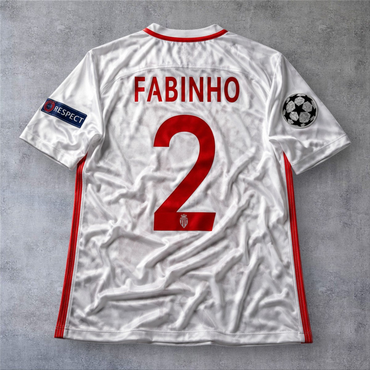 Fabinho 2 Monaco Home 2016/17 Champions League retro football shirt